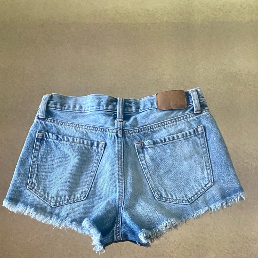 Aeropostale High-Rise Denim Shorty Shorts - Picture 2 of 5